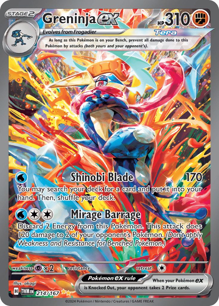 Greninja ex — Twilight Masquerade